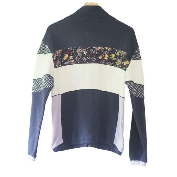NWT Anthropologie Floral Colorblocked Track Jacket - Small - Picture 6 of 9